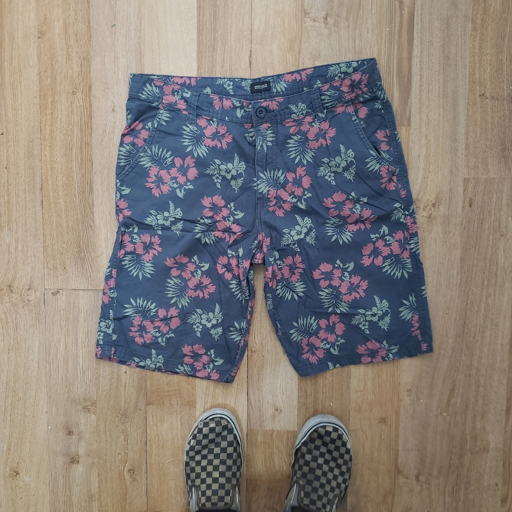 Buffalo David Bitton Floral Unisex Shorts - Blue and Pink